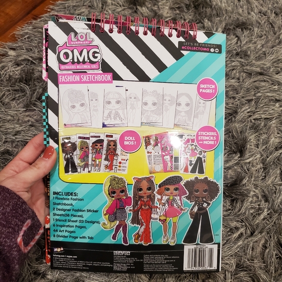 NWT LOL Surprise O.M.G. Fashion Sketchbook - Picture 3 of 4
